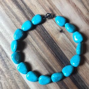 Teal stone necklace